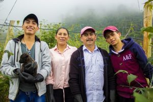 La familia Soler, agricultores de Pasca.