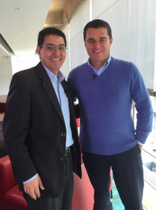 Con Carlos Raúl Yepes, ex presidente  de Bancolombia.