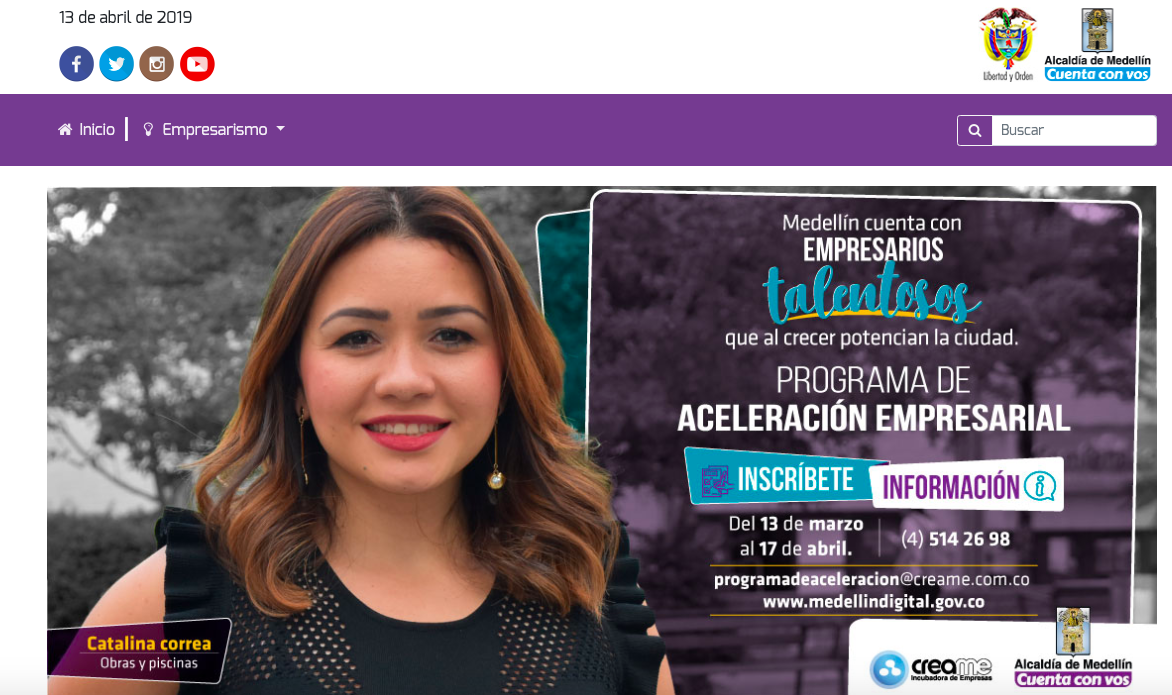 Medellín creó este portal para sus emprendedores