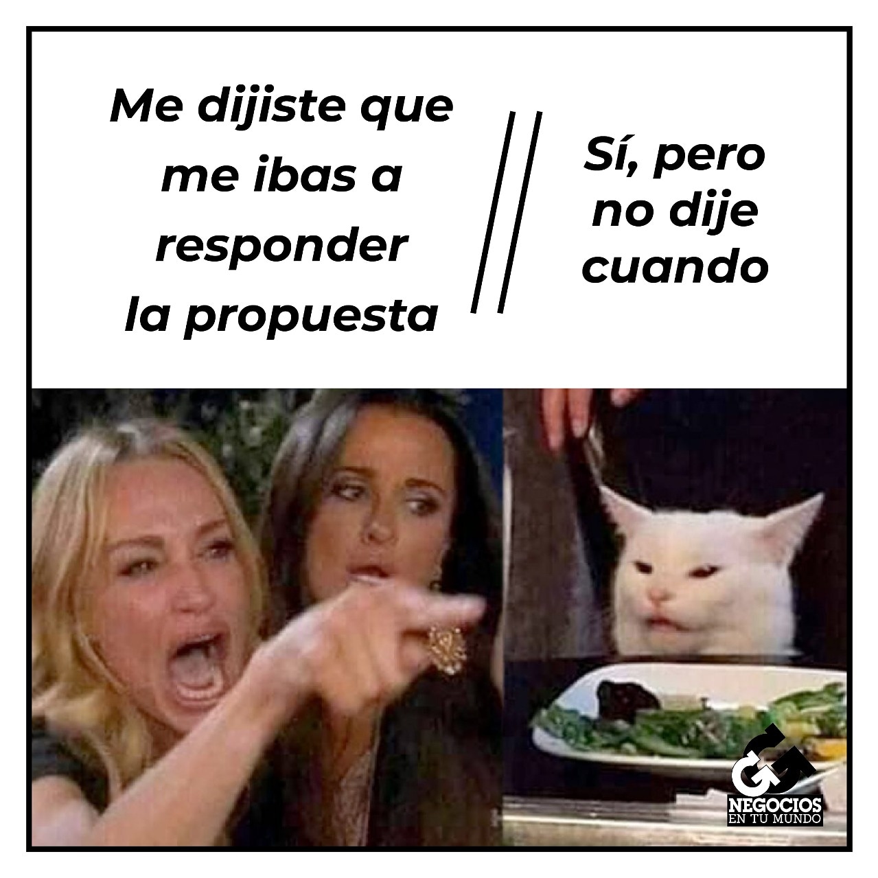 Si te mando una propuesta, espero una respuesta