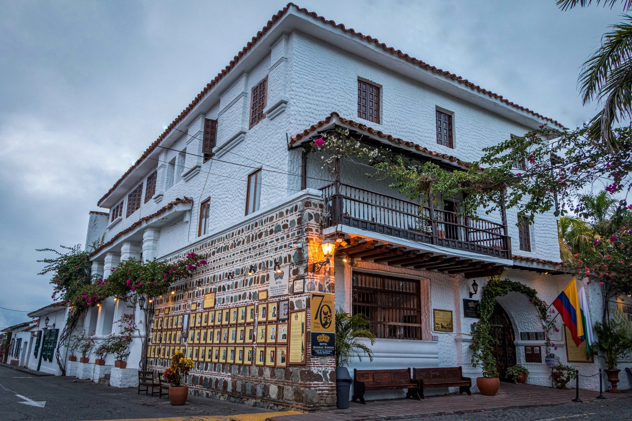 Este es el Hotel Mariscal Robledo, en Santa Fe de Antioquia