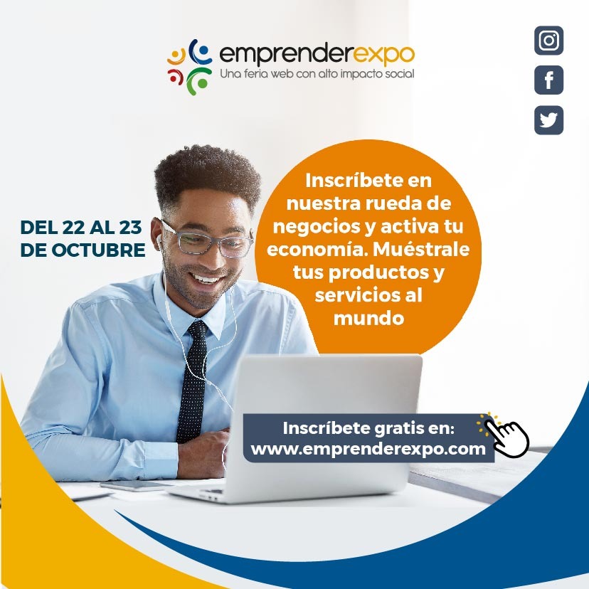 Bienvenidos de forma gratuita a la rueda de negocios de EmprenderExpo.